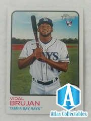 Vidal Brujan 2022 Topps Heritage #90 ROOKIE Card Tampa Bay Rays